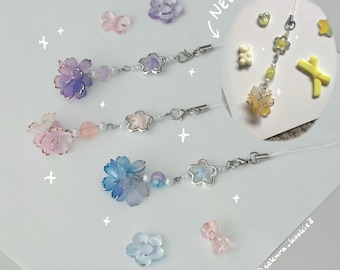 Handmade Pastel Blossom Phone Charm