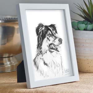 Custom Pet Portrait from Photo Hand Drawn Portrait Charcoal Drawing Sketch from Photo Custom Dog Portraits Cat Portrait Charcoal Portrait Bild 1