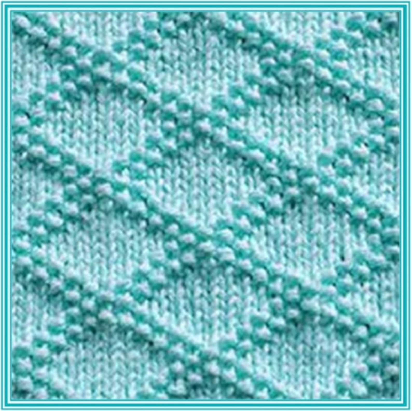 Knitting Pattern Baby Blanket With Diamond Pattern In Chunky Etsy