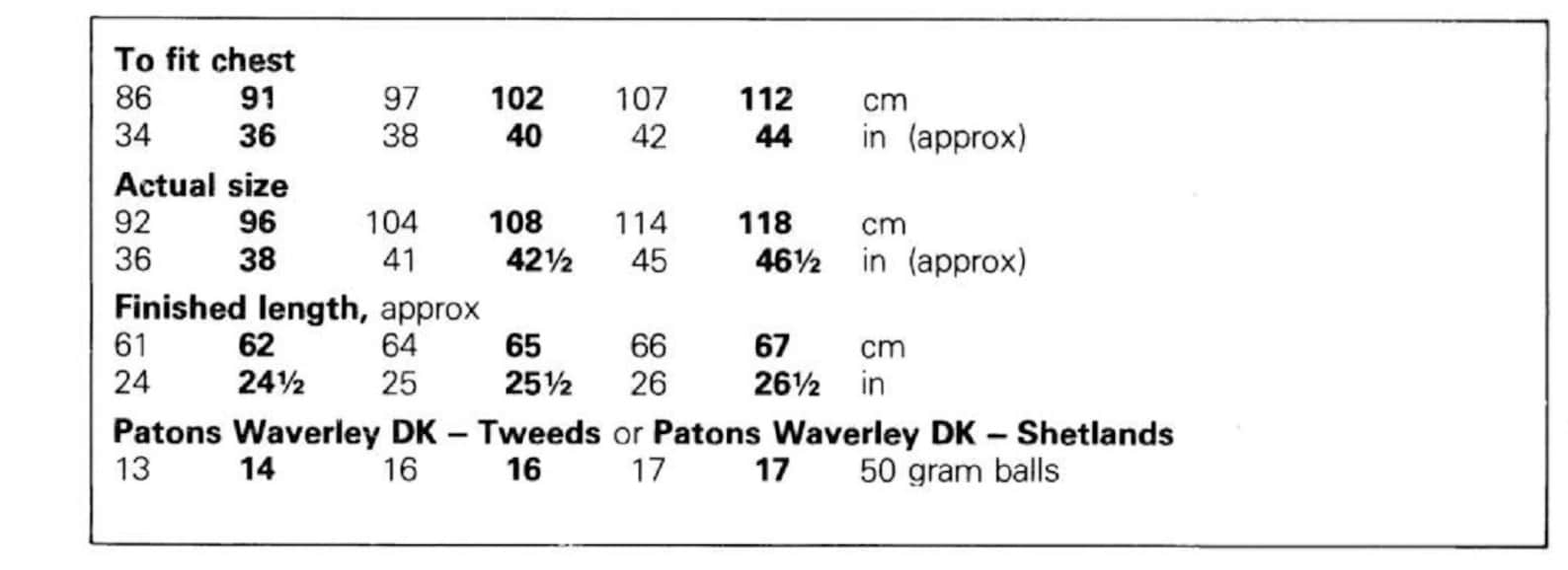 Knitting Pattern Mens Cable and Rib Sweater in Tweed DK Size 34 to 44 ...