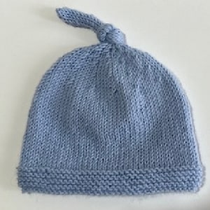 Knitting Pattern Pixie Hat With Top Knot in DK Yarn 5 Sizes