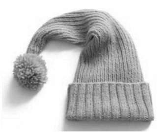 Knitting Pattern Easy Knit Stocking Cap. Downloadable pdf available in ENGLISH only.