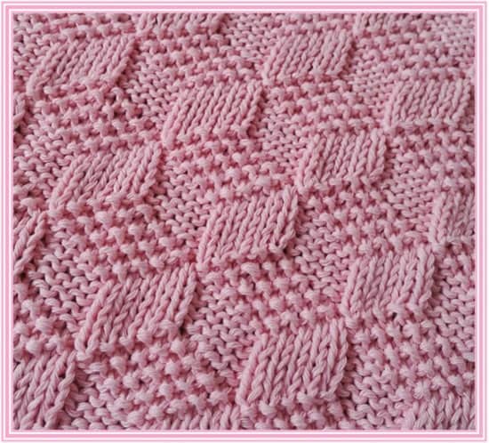 Knitting Pattern Easy Knit Baby Blanket in Supersoft Merino DK Yarn ...