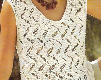 Knitting Pattern Collection of Eleven Ladies Summer Tops in Aran Weight Cotton Yarn - Great Value - In ENGLISH only.