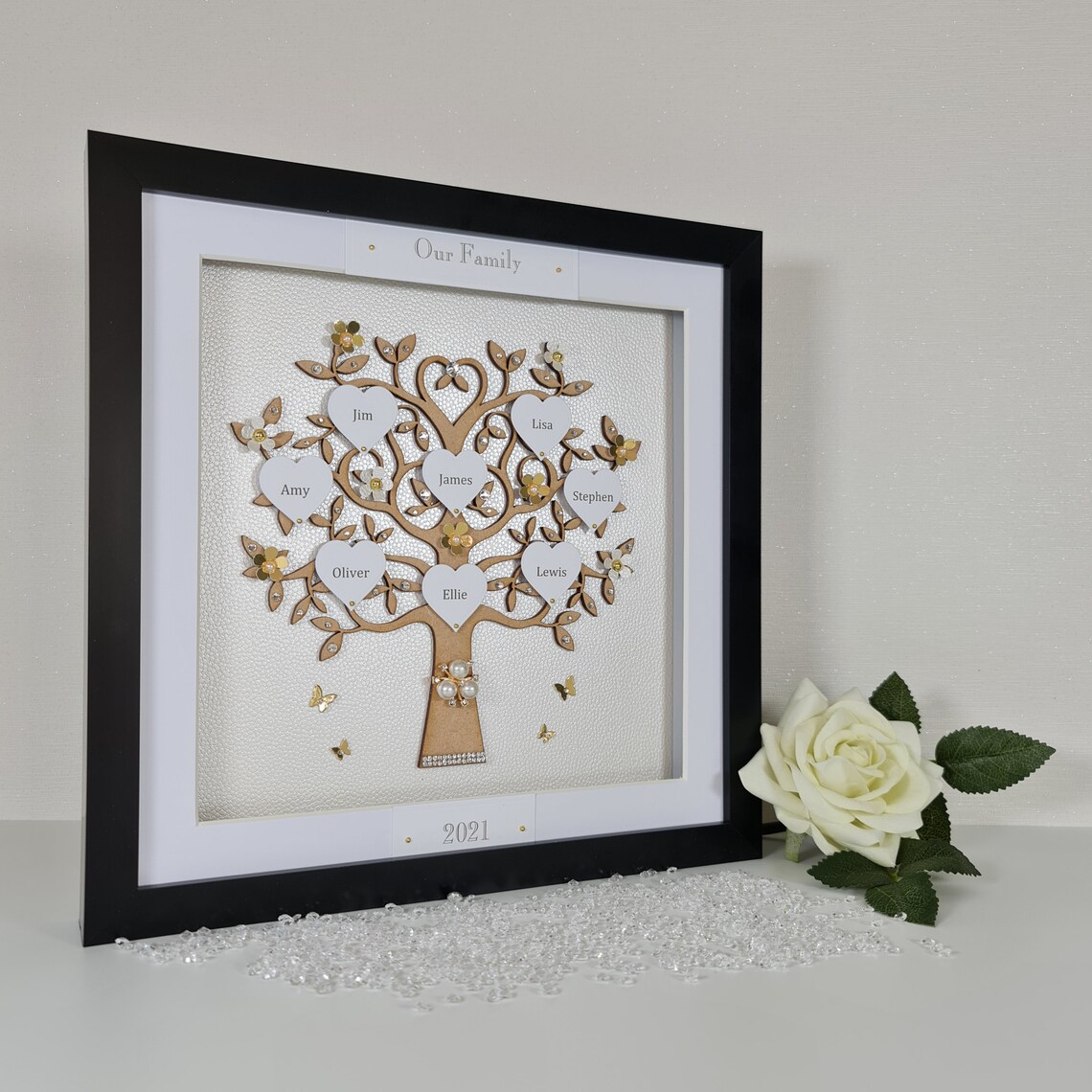 Family Tree Picture Frame, Personalised, Unique Keepsake Gift - Etsy UK