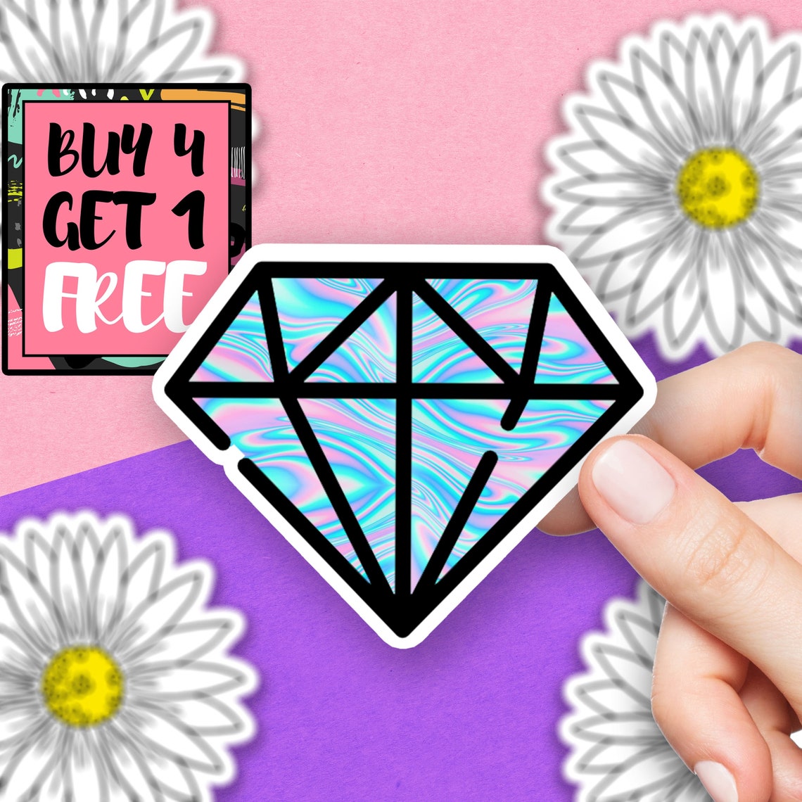 Diamond Sticker Cute Sticker Gem Jewel Stickers Laptop | Etsy