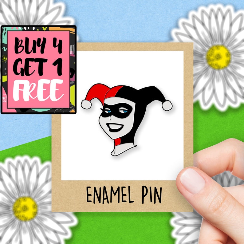 Harley Quinn Halloween Enamel Pin Feminist Superhero Enamel | Etsy