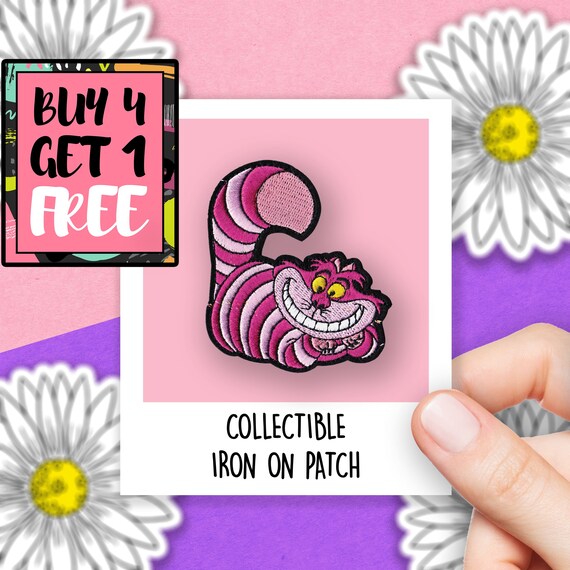 Funny Cheshire Cat Patch Alice In Wonderland Kitten Patches Etsy