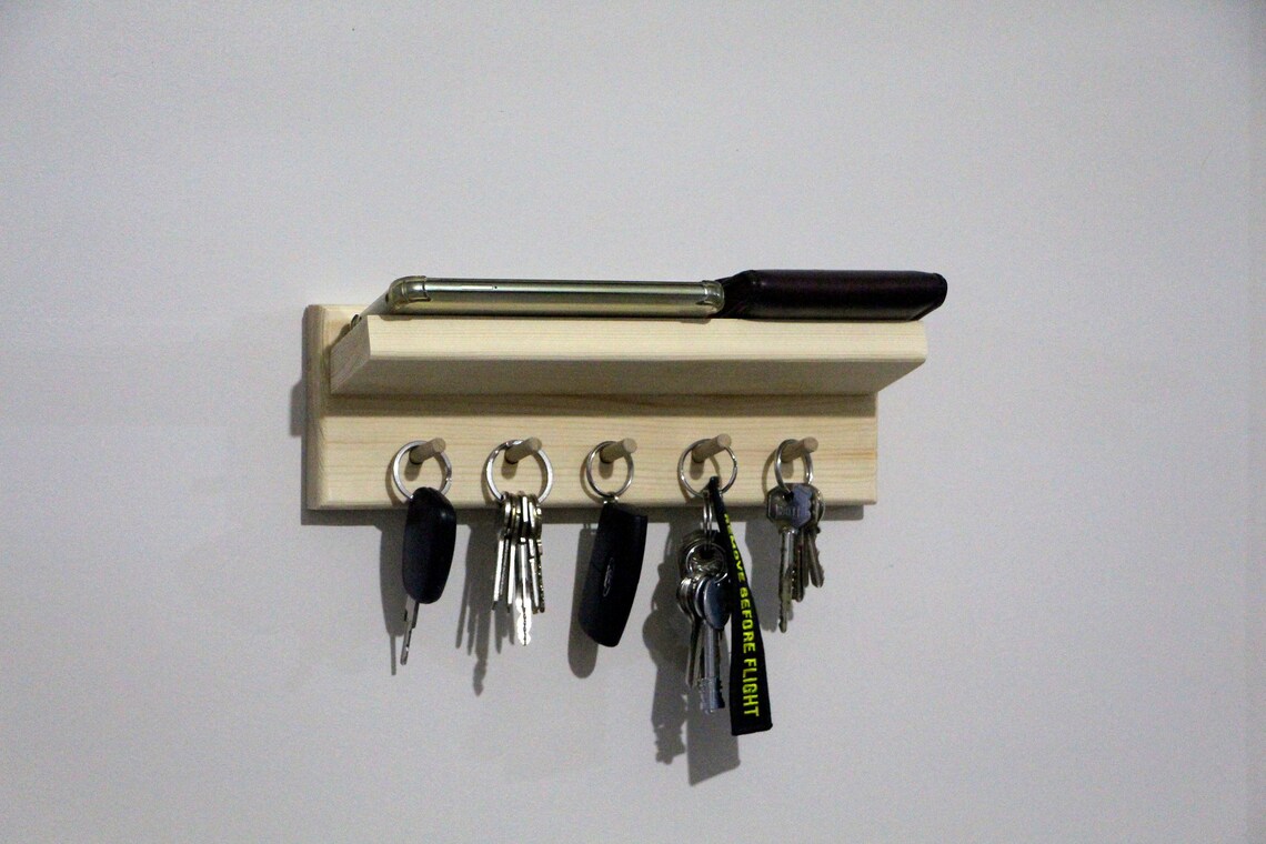 Key Chain Wood Key Chain Wall Decoration Key Chain Wall Etsy
