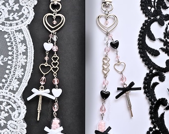 Menhera Syringe and Pill Yami Kawaii Bag Charm(s)