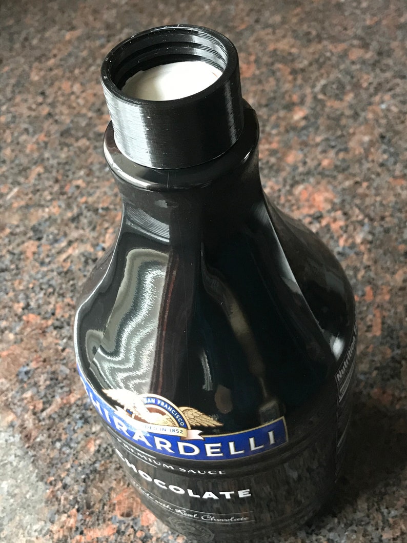 Chocolate Sauce Bottle Coupler Etsy
