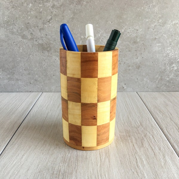 Wooden Pen Holders for Desk Etsy