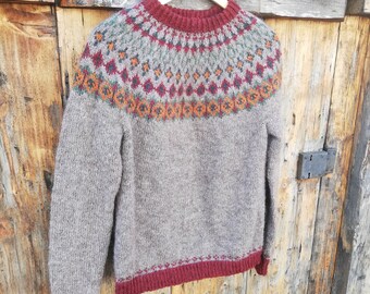 Vintage 70s 80s isle sweater folk ethnic Icelandic Hilda Etsy