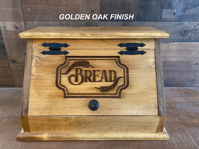 Country Engraved Bread Box Kitchen Gift Customizable Etsy