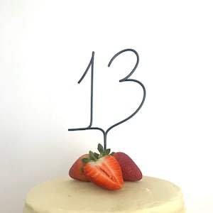 Wire Number Cake Toppers - Age Milestone Topper - Birthday Cake Topper - Unique Personalised Birthday Cake Decor - Cake Decorations