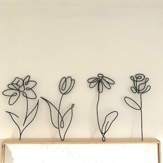 White Daisy,wall Flower Art, Home Decoration, Home Decor, Metal Flower Art,  Floral Wall Decor, Wall Accents, White Flowers 