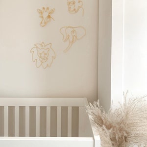 Wire Safari Animal Heads