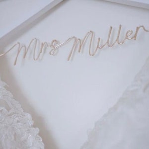Personalised Bride Hanger - Wedding Dress Hanger - Personalised Wedding Gifts - Gifts for the Bride - Bridal Shower - Bridesmaid Proposal