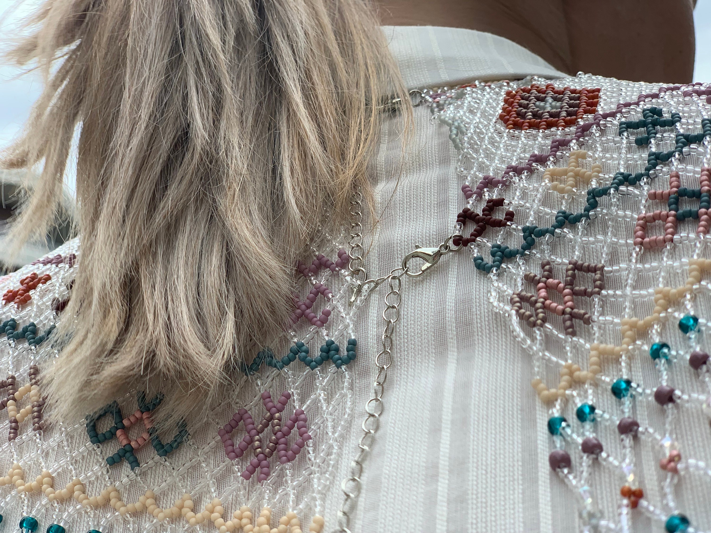 Sunset Beaded Statement Necklace