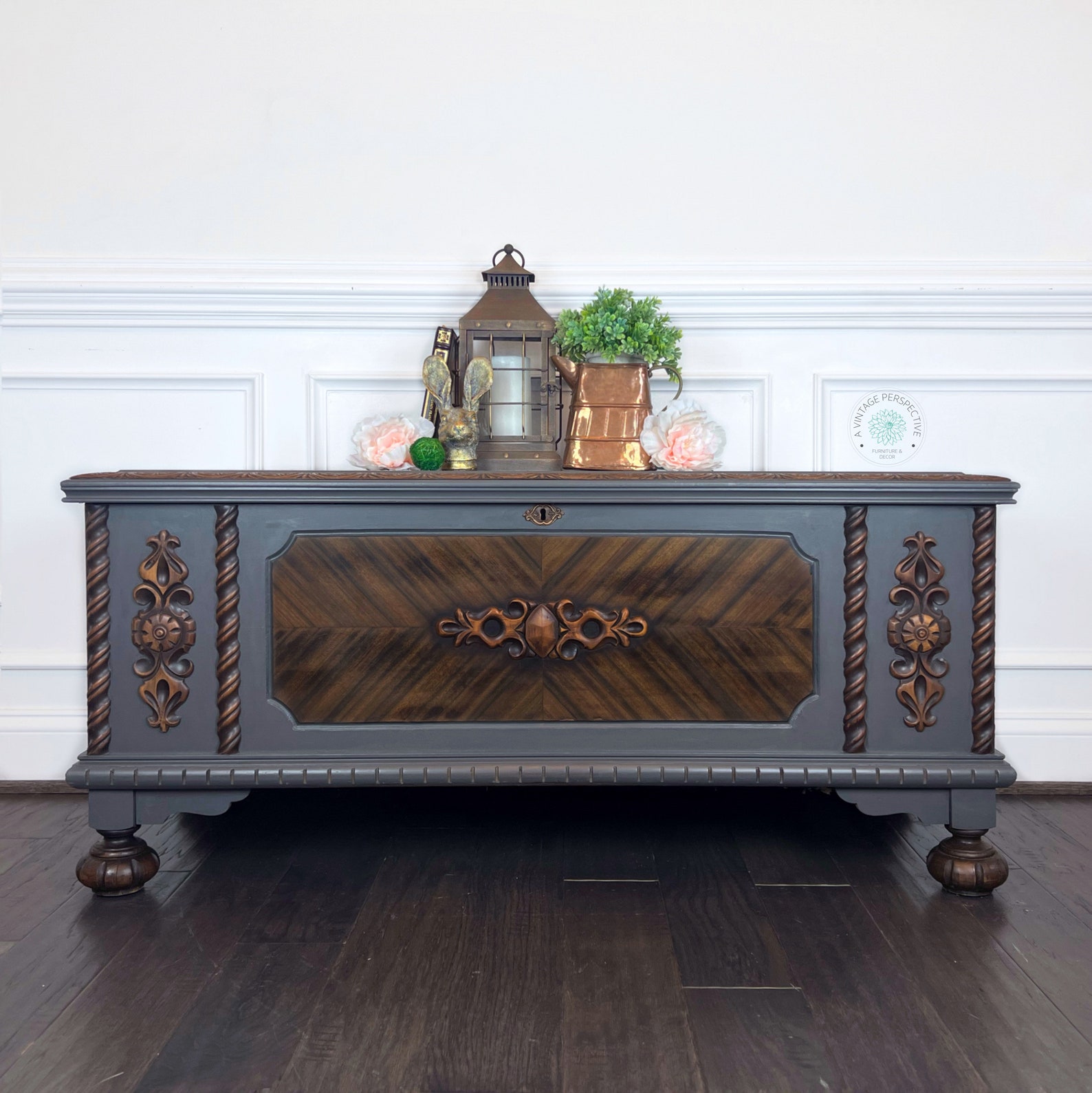 Antique Cedar Chest Storage Chest Vintage Cedar Chest Etsy