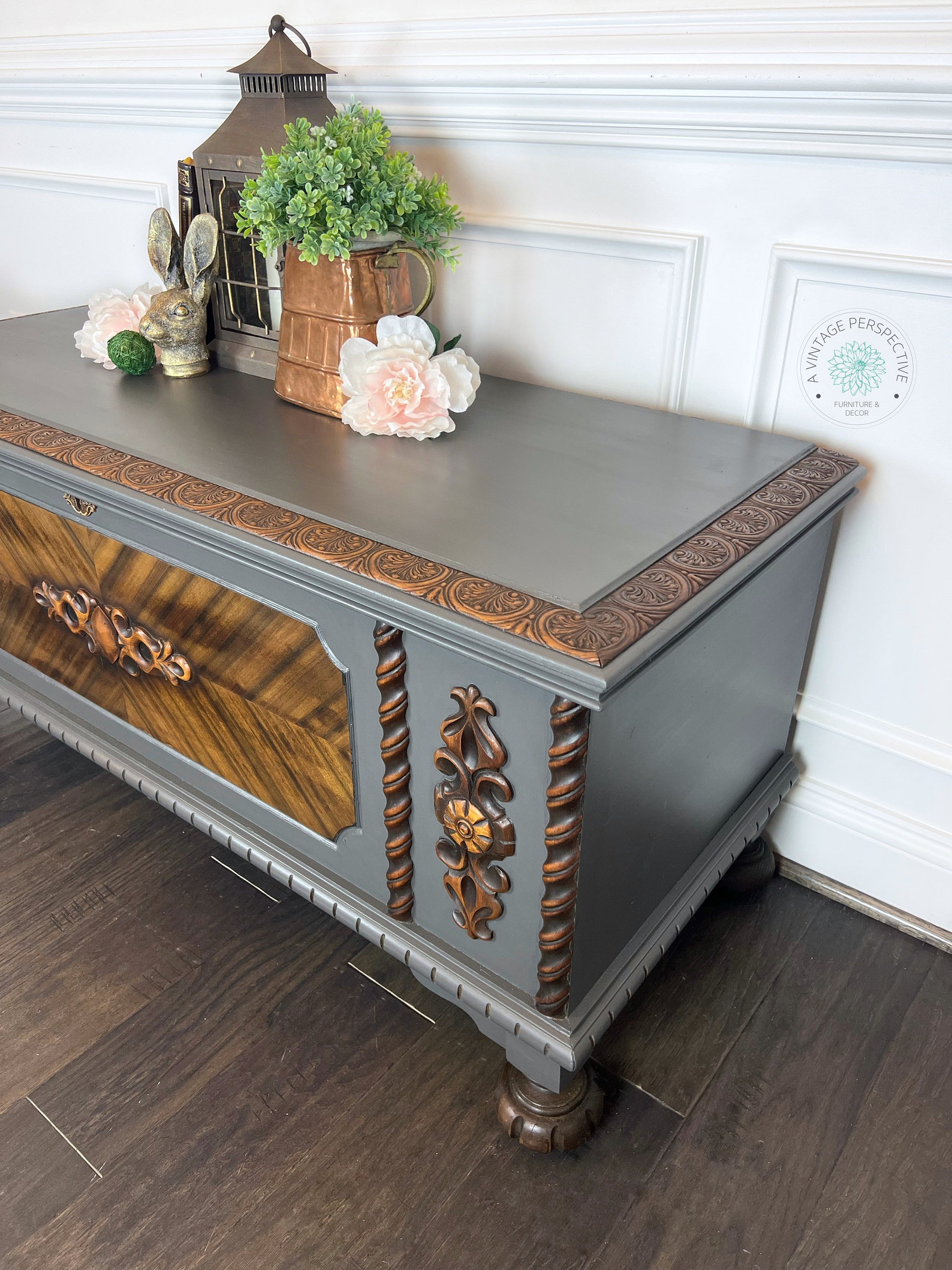 Antique Cedar Chest Storage Chest Vintage Cedar Chest Etsy