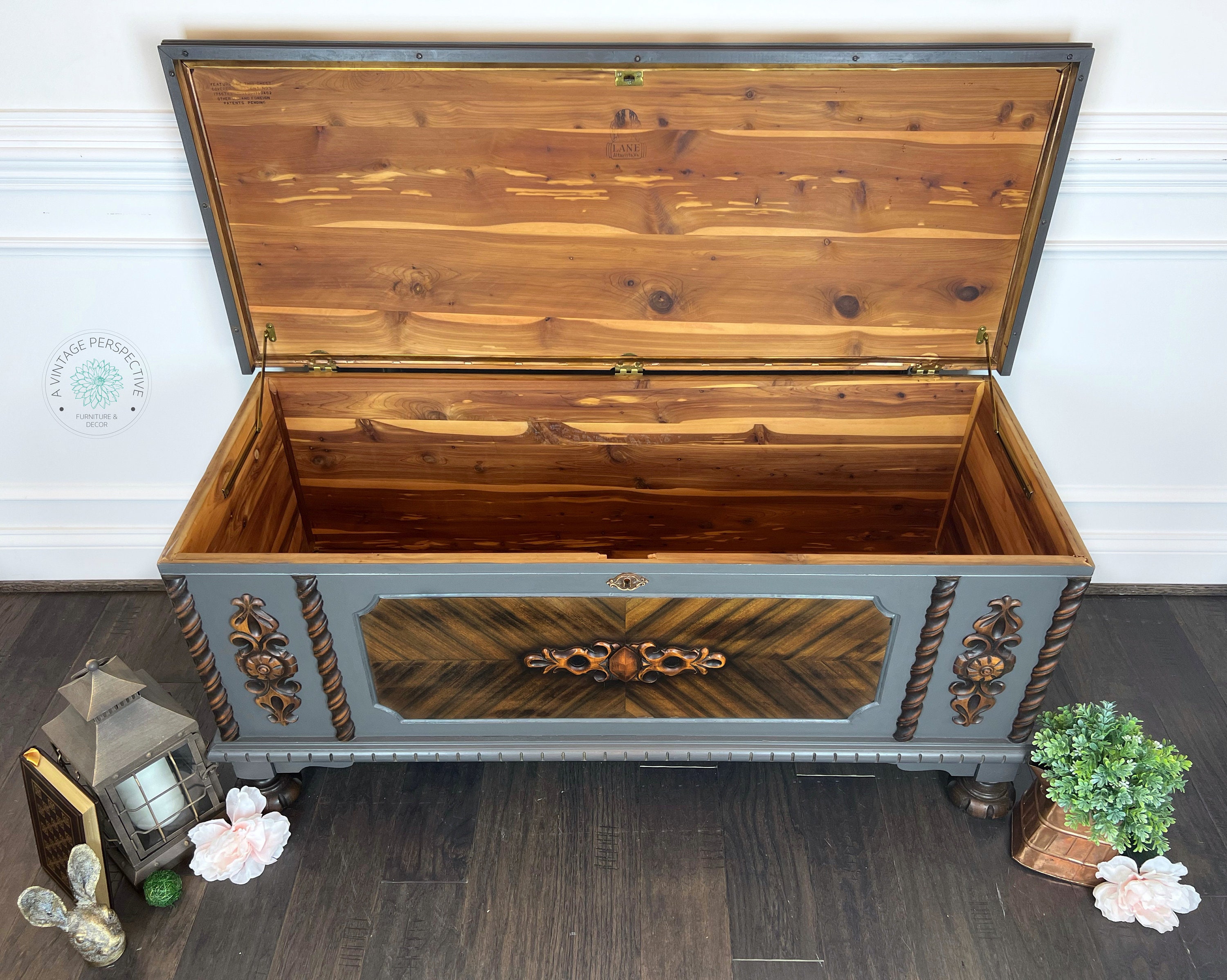 Antique Cedar Chest Storage Chest Vintage Cedar Chest Etsy