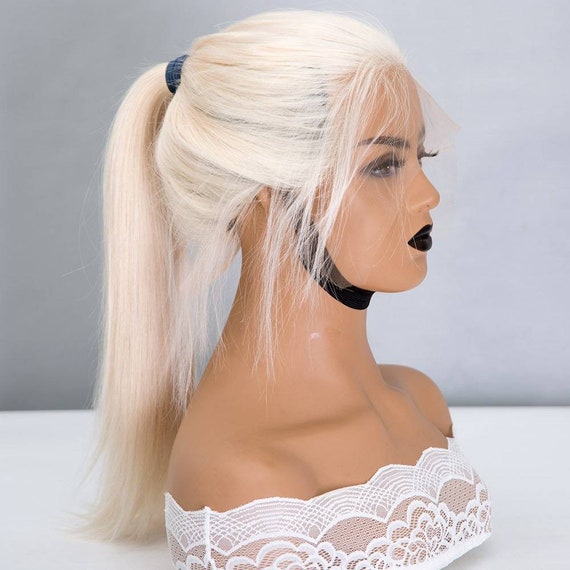 Ponytail Wig Natural Looking Slavic Human Hair HD Wig - Etsy