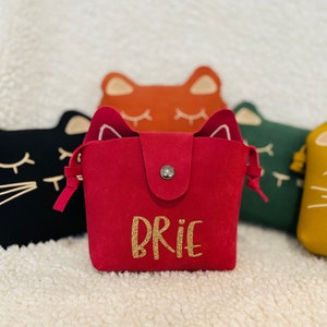 Personalized Kitty Cat Mini Purse. Little girl gift. Girl purse. Toddler purse. Cute Handbag. Girl handbag. Gift for girl. image 4