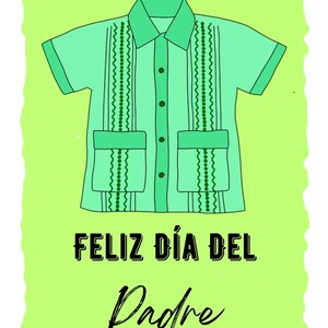 Guayabera Father’s Day Card | Tarjeta Para Dia Del Padre | Spanish Card For Dad | Guayabera | Feliz Día Del Padre | Tarjeta Para Papa