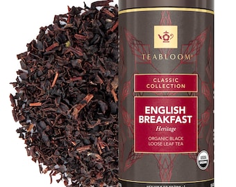 English Breakfast Heritage Loose Leaf Tea | Rich & Robust Classic Blend | Full-Bodied Morning Tea | Teabloom