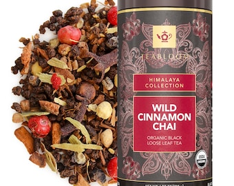 Wild Cinnamon Chai Loose Leaf Tea | Spiced Cinnamon Black Tea | Bold Warming Chai Blend | Teabloom