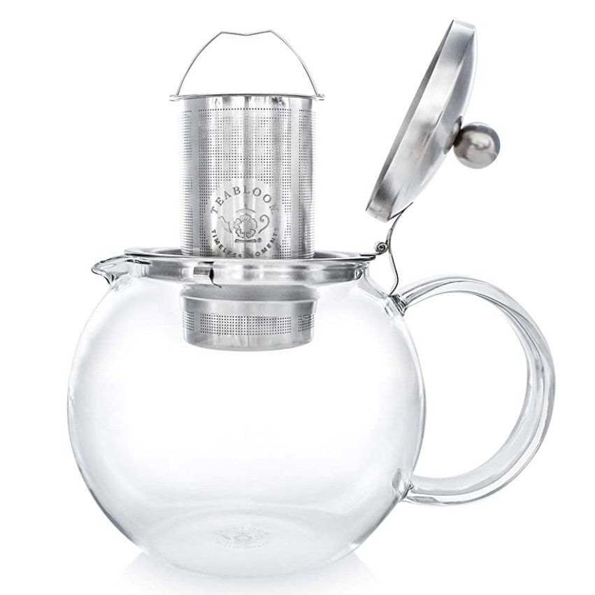 Teabloom Stovetop Safe Glass Teapot With Removable Infuser Etsy