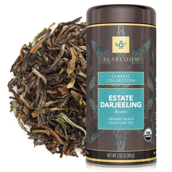 Estate Darjeeling Reserve Loose Leaf Tea | Premium Single-Origin First Flush | Light Muscatel Notes | Teabloom