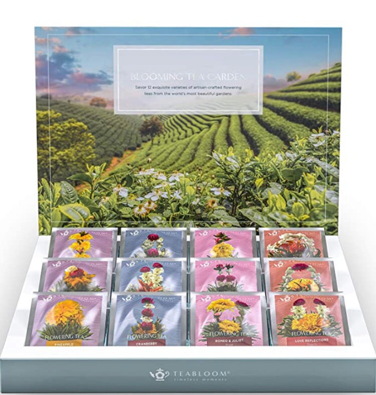 Teabloom Flowering Tea Chest Finest Quality Blooming Tea Etsy