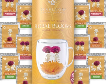 Teabloom Caffeine-free Petite Blooming Tea (Cup Size) - 12-Pack Canister