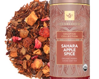 Sahara Apple Spice Loose Leaf Tea | Warm Apple & Spice Herbal Tea | Caffeine-Free Comfort Blend | Teabloom
