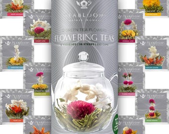 Teabloom Flowering Tea – 12 Blooming Green Tea Flowers