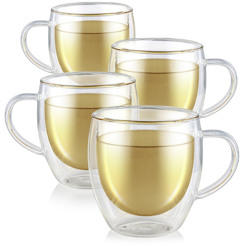 Teabloom Clarity® Double Wall Glass Tea Cups Etsy