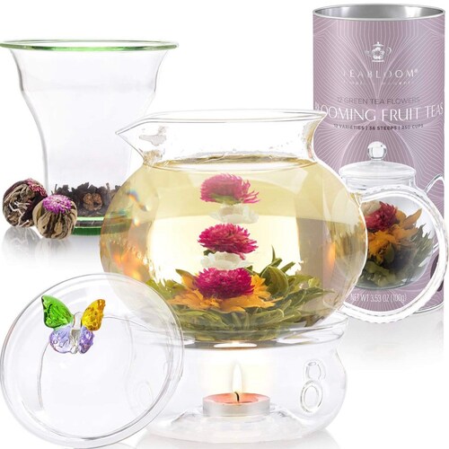 Teabloom Cherry Blossom Teapot & Flowering Tea Gift Set Etsy