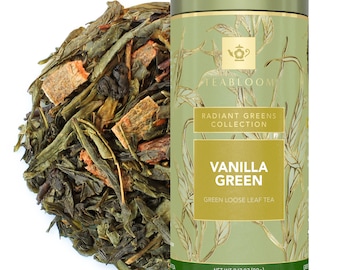 Vanilla Green Loose Leaf Tea | Smooth Green Tea with Sweet Vanilla | Light & Comforting | Teabloom