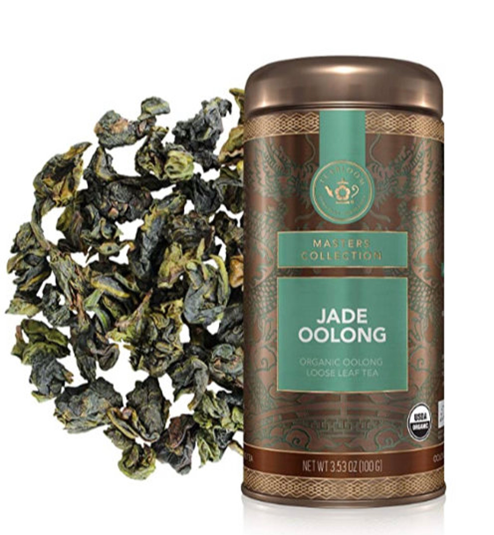 Teabloom Organic Jade Oolong Loose Leaf Tea Rolled Leaves Etsy