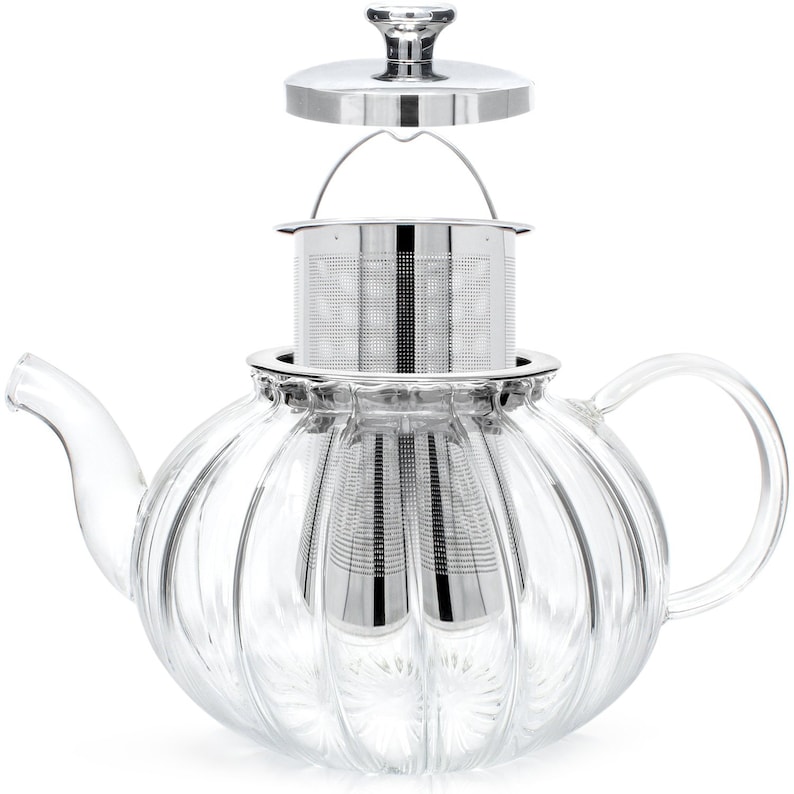 Vienna Glass Teapot With Removable Infuser Etsy