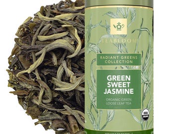 Green Sweet Jasmine Loose Leaf Tea | Delicate Floral Green Tea | Soothing & Aromatic | Teabloom