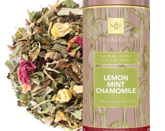 Lemon Mint Chamomile Loose Leaf Tea | Soothing Herbal Blend | Caffeine-Free & Calming | Teabloom