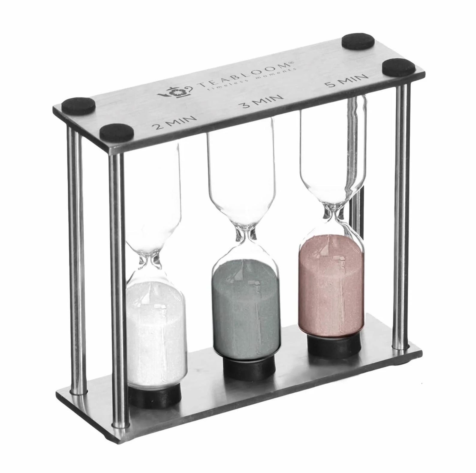 Teabloom Trio Tea Timer in Brushed Stainless Steel - Etsy