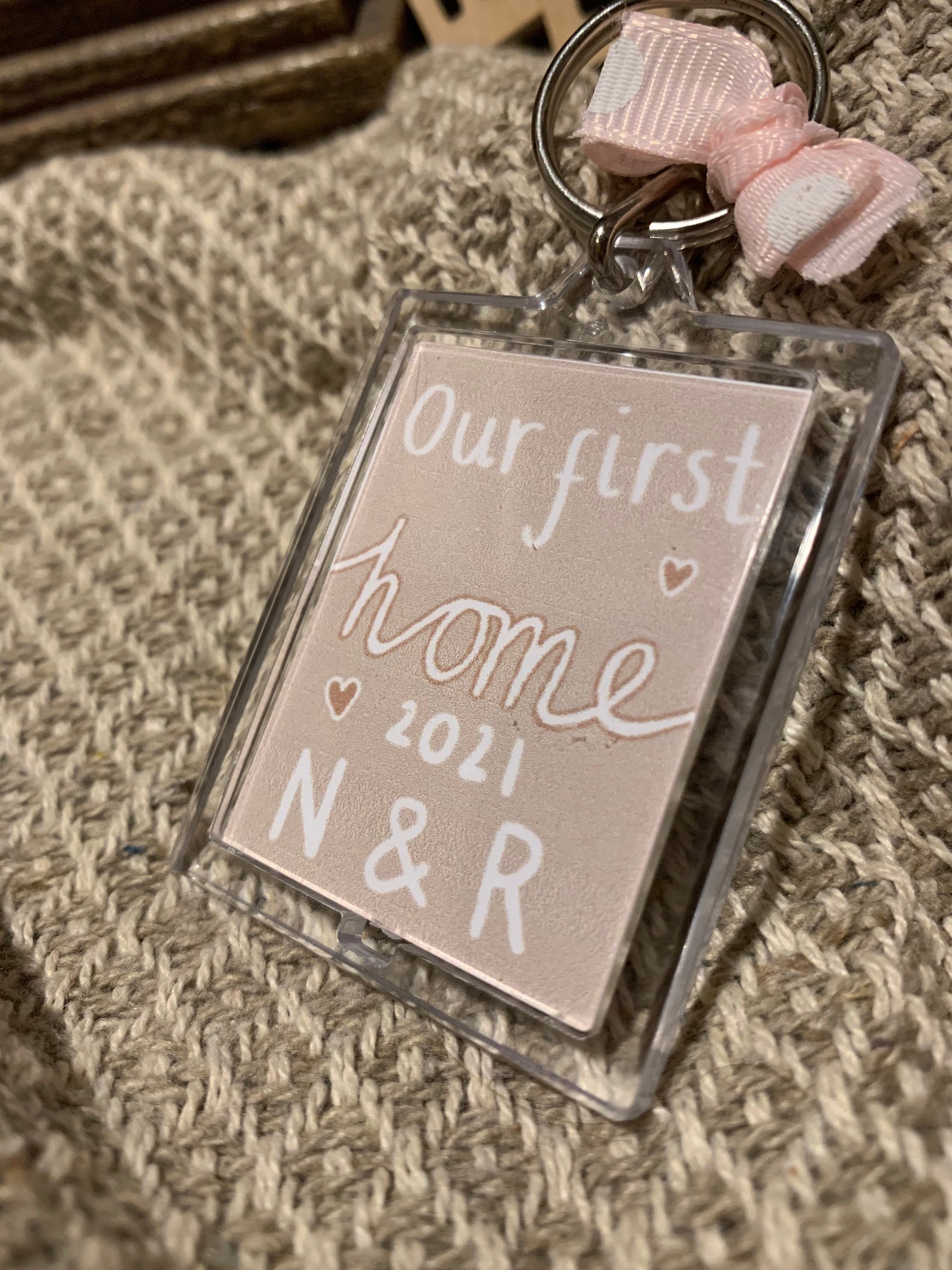 Our first home 2021 personalised keychain Etsy