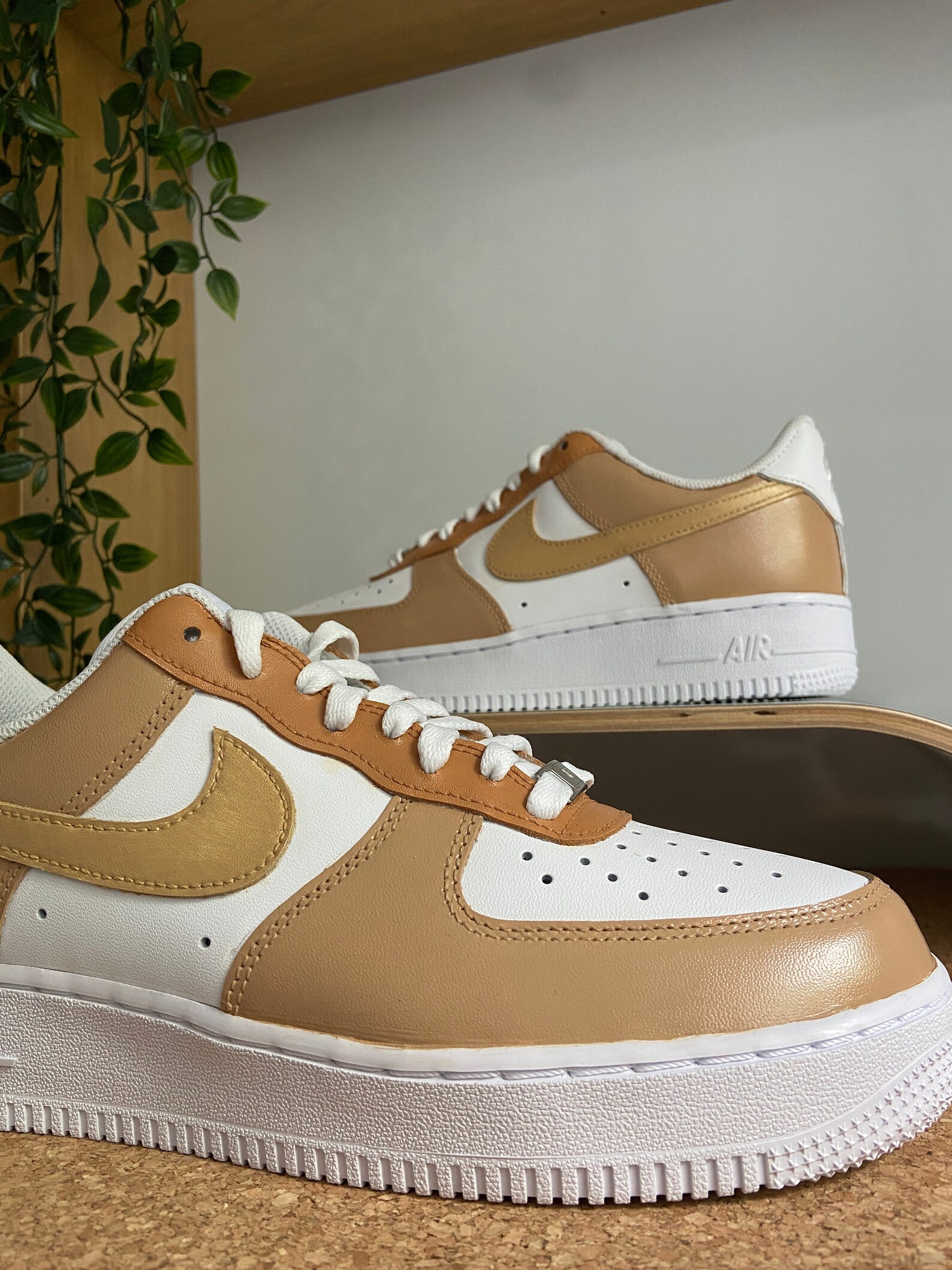 custom air force 1 mocha