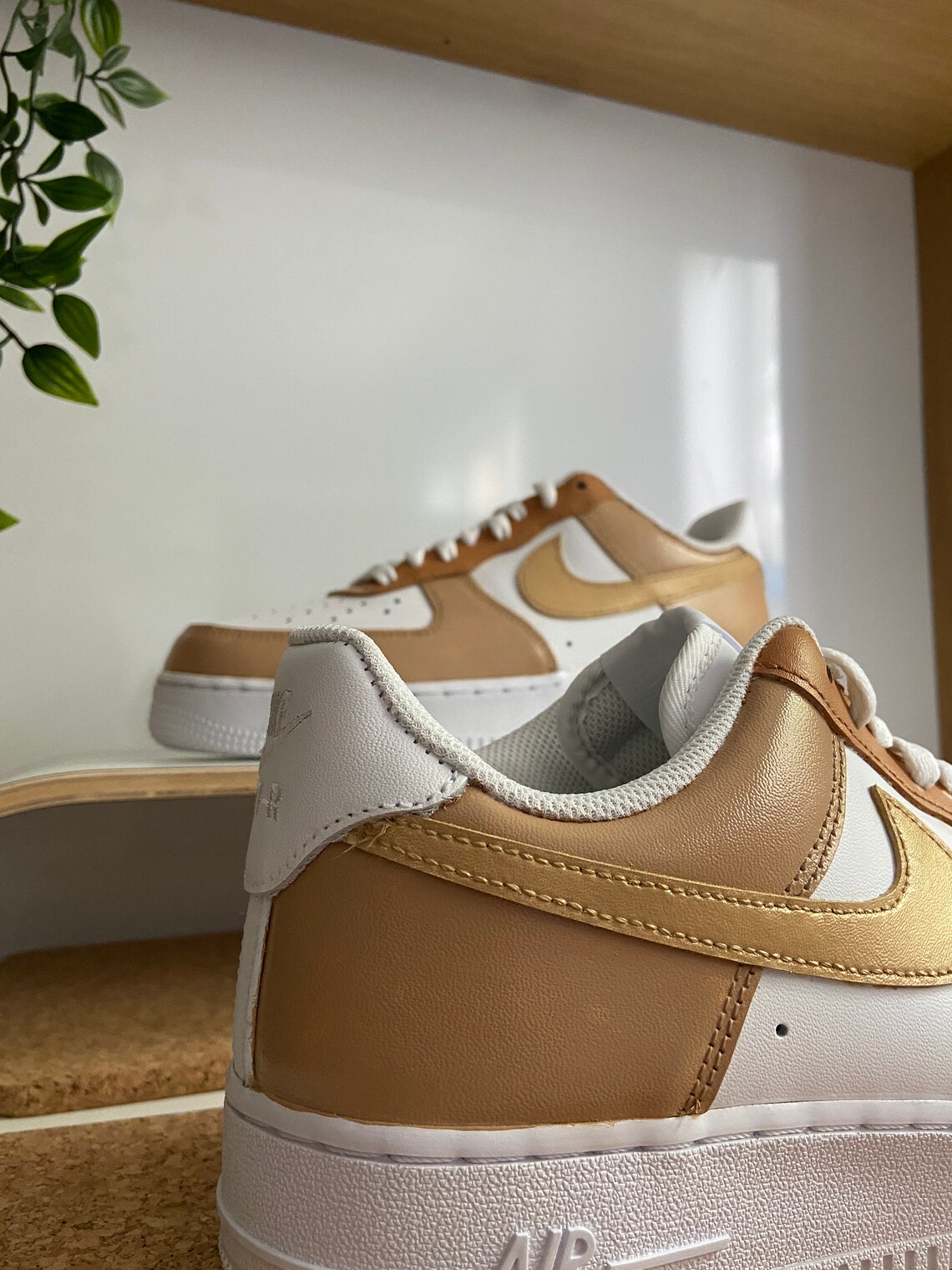 custom air force 1 mocha
