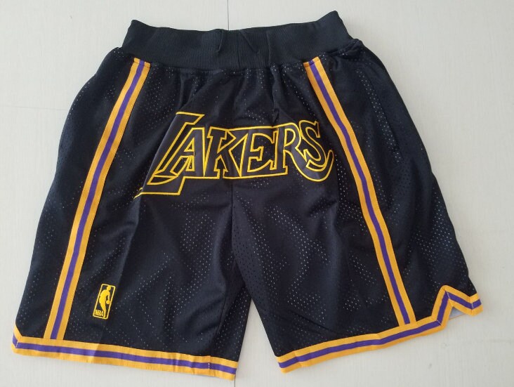 Men's Lakers Basketball Game Shorts NWT Stitched Etsy