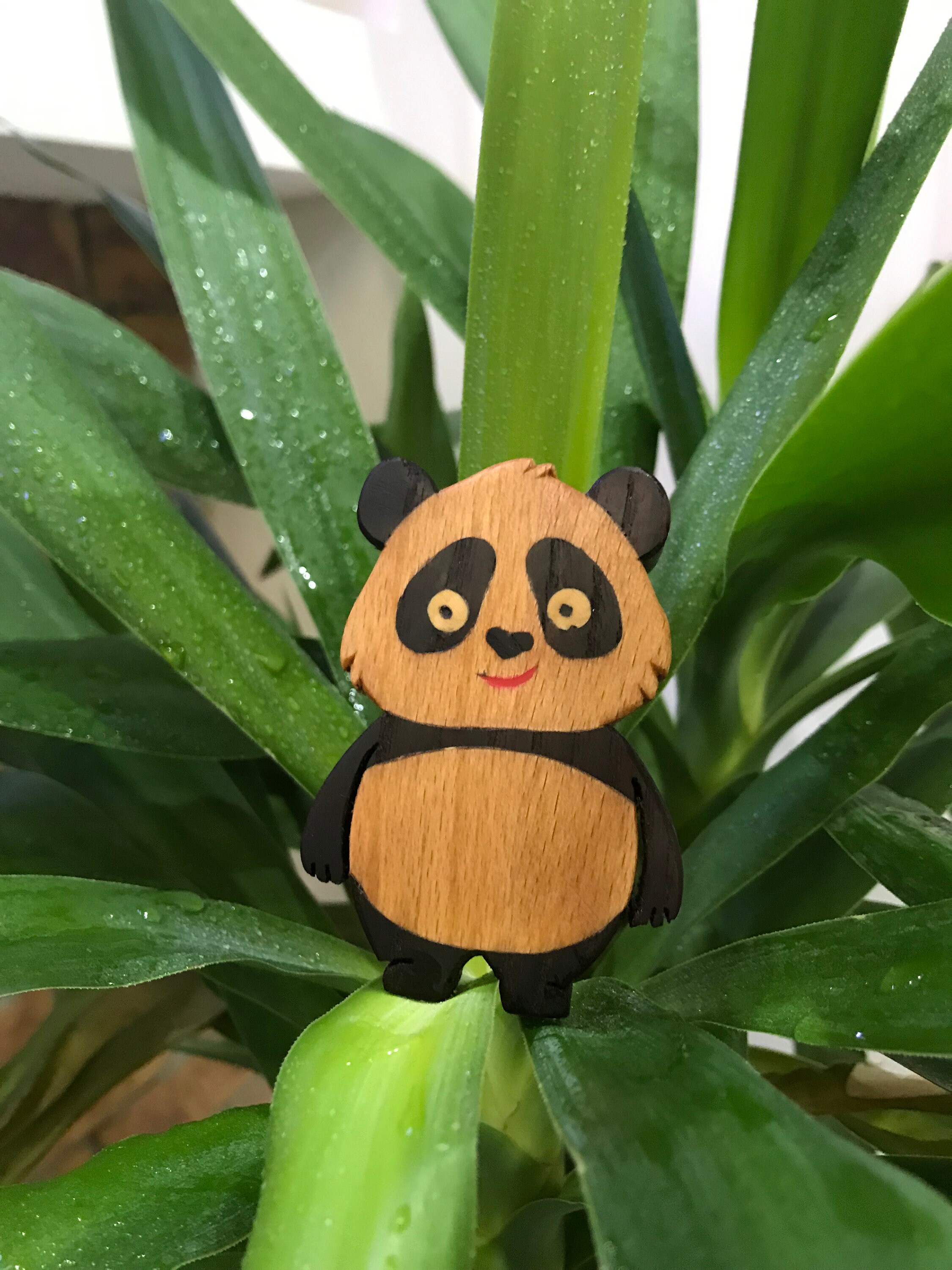 Oso panda de madera juguete panda oso panda animal de | Etsy